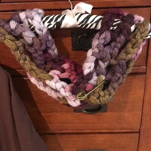 Beautiful Winter Wrap with Purples and Olives